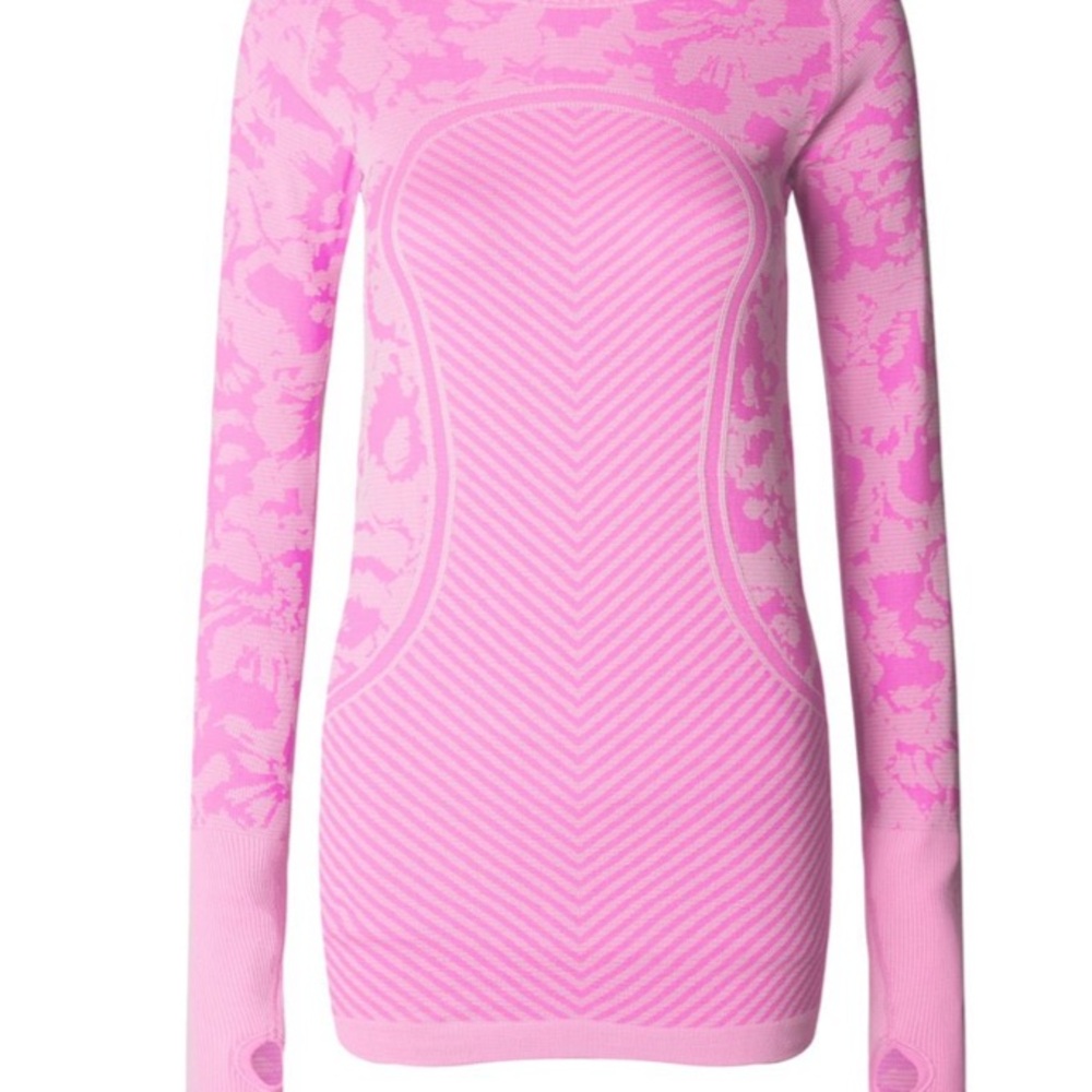 LULULEMON swiftly tech long sleeve crew-bright pink SIZE 6